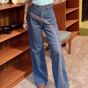 1970s style rainbow flares